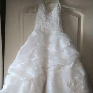 Little girl wedding corset dress